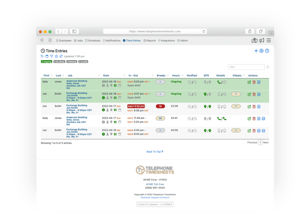 employee timesheet software